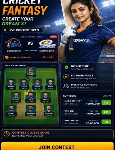 Hero11 (hero11 game) fantasy cricket & matchday visual 3
